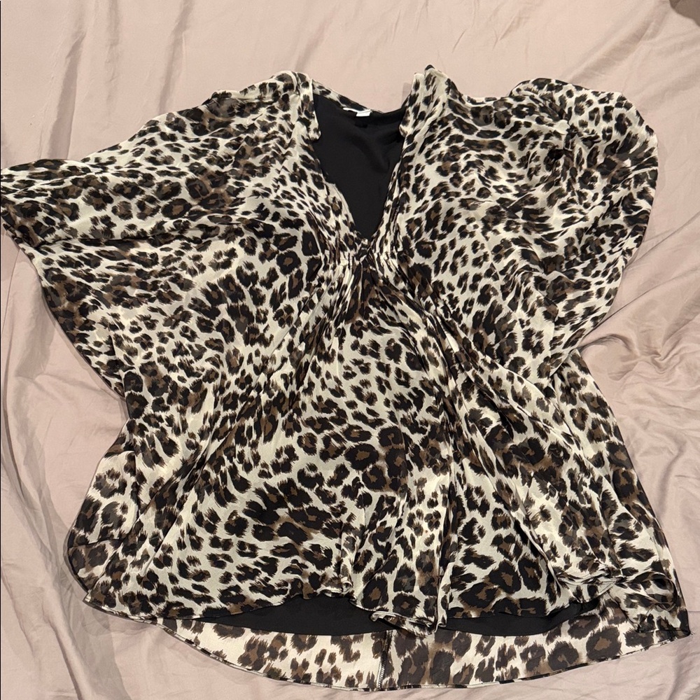 Diane Von Furstenberg Leopard Print Blouse